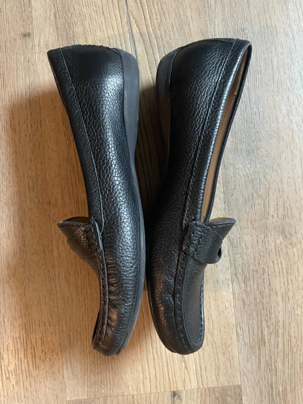 Marc Joseph Beverley Road Shoes Women's 8 Black Leather Loafers Slip-on Casual! - Picture 4 of 7